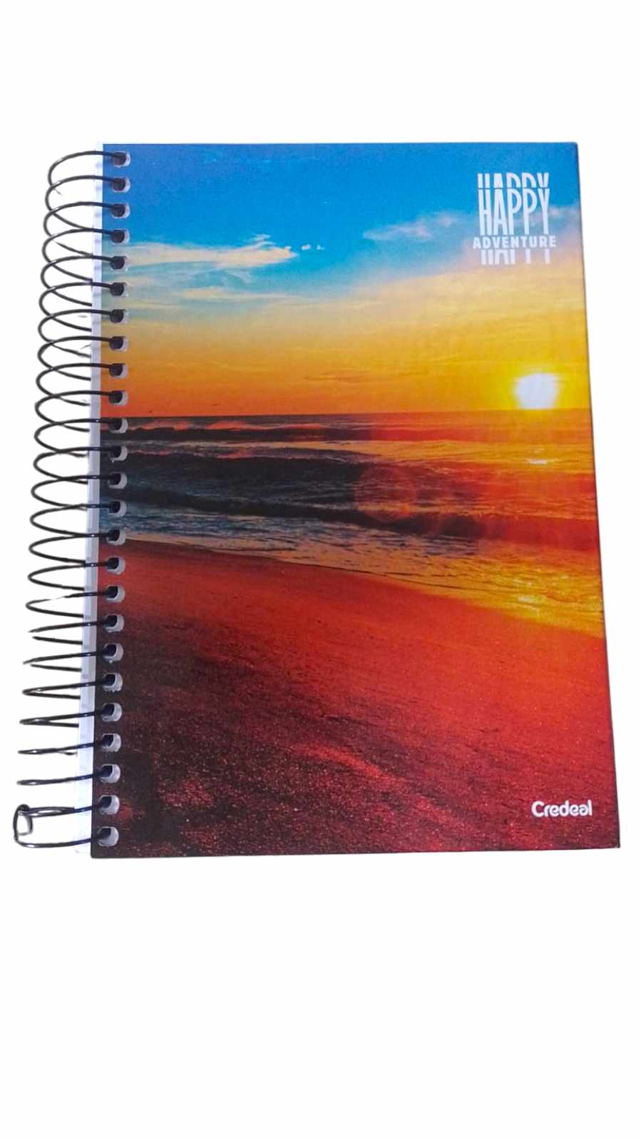 CADERNO ESPIRAL C.D.  1/4 HAPPY 200FLS